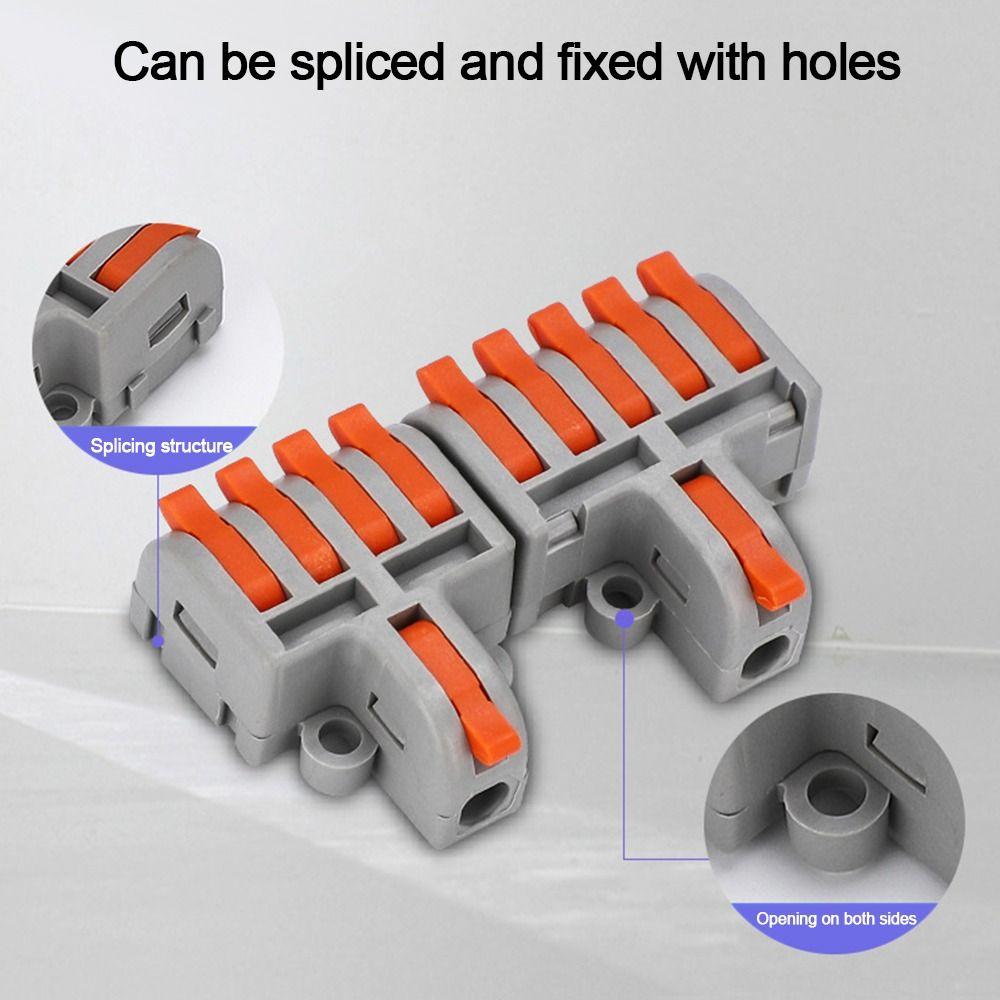 Compact Wire Connector Universal Push-in Terminal Blocks  Electrical
