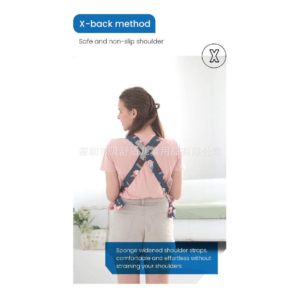 0‑3 Years Old Baby Hip‑Seat Carrier, Breathable One‑Size Adjustable Sling, Dual‑Use Single & Double Shoulder Infant Carrier for Outdoor