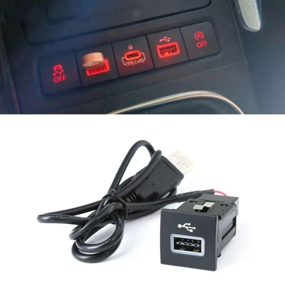 Кнопка розетки автомобильный USB-адаптер входа для Volkswagen Golf 6 Jetta 5 MK6 Scirocco 2006-2012