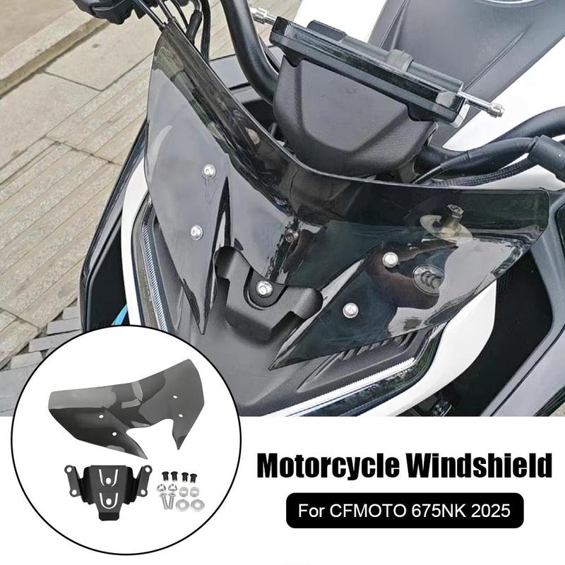 2025 675NK Ветровое стекло для CFMOTO 675NK NK675 Дефлектор воздуха Обтекатель Солнцезащитный козырек Аксессуары для переднего ветрового стекла мотоцикла M3B7