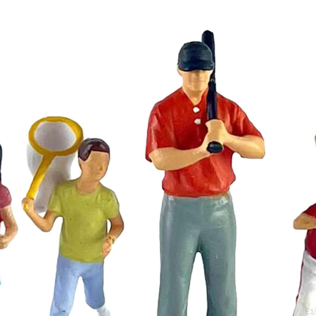 1/64 Миниатюрные фигурки людей Диорама Фигурки Коллекция из смолы Поделки Раскрашенные вручную для