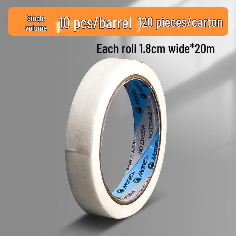 Бумажный скотч белой текстуры без следов для студентов-художников - Декоративная герметизация краев и малярный скотч для маскировки при распылении