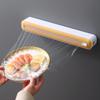 2in1 Plastic Wrap Dispenser Cling Film Dispenser Cutter Saran Wrap Dispenser Aluminum Foil Paper Kitchen Tool