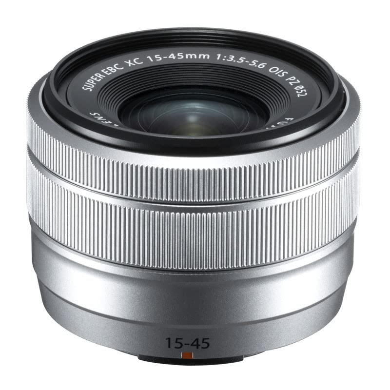 Fujifilm interchangeable Fujinon image power F PZ S X-series lens, zoom, standard, compact, XC15-45mm, stabilization, zoom, silver,