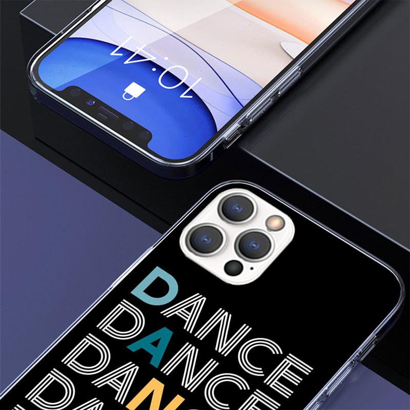 I Love Dance Phone Case For Apple iPhone 17 Air 16 15 Plus 14 + 13 Mini 12 11 Pro Max 7 8 SE 16Max Soft Shell Cover Coque 17 Air