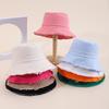Retro Washed Old Rough Edge Bucket Hat Women's Spring Summer Japanese Versatile Sunshade Solid Color Casual Sun Basin Hat