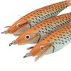 14PCS Luminous Squid Hook Lure Double Row Hooks Artificial Shrimp Lure Squid Jig  Saltwater Fishing