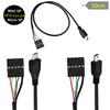 Кабель-переходник USB 2.0 на материнскую плату, Mini 5-контактный штекер на 9-контактный гнездовой разъем, 50 см, для мини-мониторов, датчиков, панелей, камер, электроники