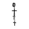 Punk Cross Drop Stud Earrings Long Chain Tassel Titanium Steel Women Ear Clip Fashion