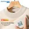 Jeanswest Men's Winter Fleece Lined Mock Neck Pullover