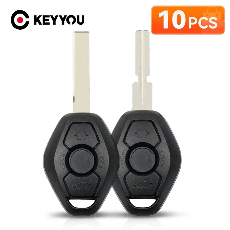 KEYYOU 10 шт. Оригинальный корпус пульта дистанционного ключа автомобиля с лезвием HU92 HU58 Для BMW 3 5 7 СЕРИИ Z3 Z4 X3 X5 M5 325i E38 E39 E46 Корпус кейса ключа