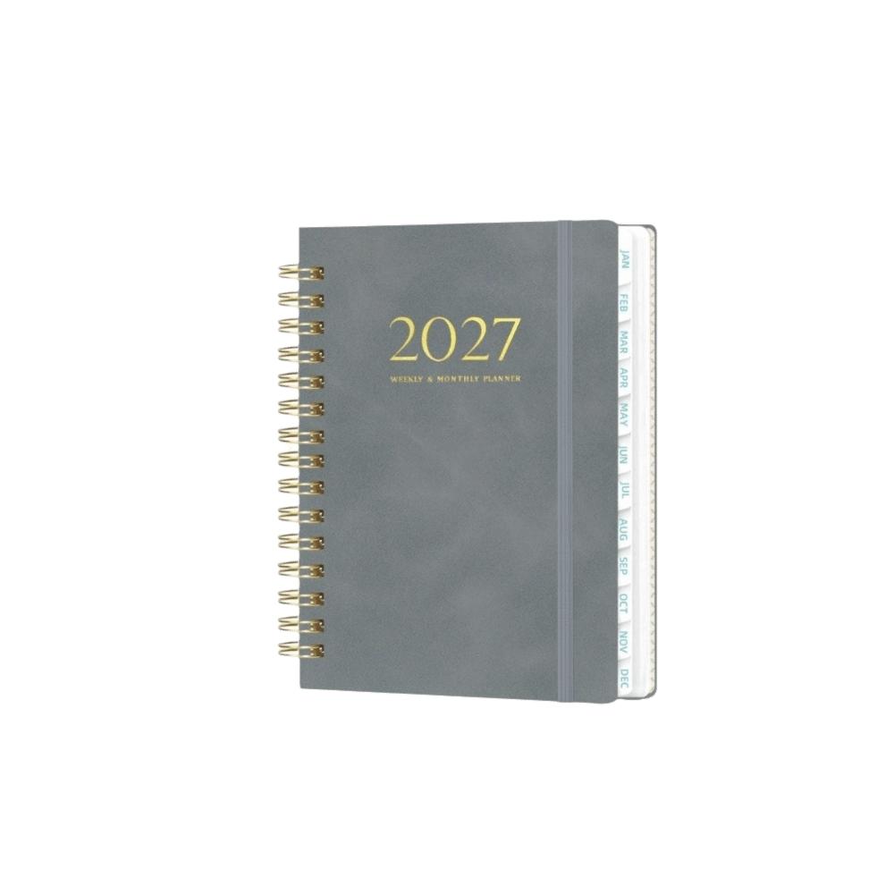 Paper Annual Planner Book Spiral Binding Spiral Notebook New 2027 Planner Notebook Daily Planning