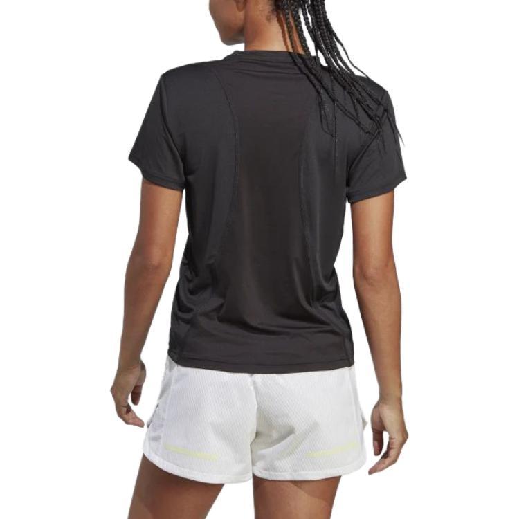 (WMNS) adidas Run It Tee 'Black' Women's HZ0107