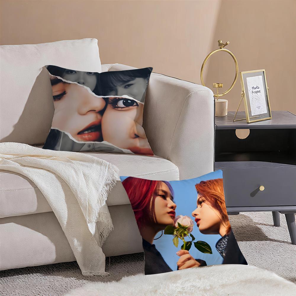 Popular Thai Actress fFreen And Becky Cushion Cover Throw Pillow Cover Hidden Button Durable Polyester Chair Cushion