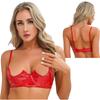 Womens Sexy Underwired Push Up Half Cup Bra Tops Lingerie Wet Look Patent Leather Adjustable Straps Brassiere