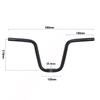 Retro M-Shaped Aluminum Alloy Folding Bicycle Handlebar, 25.4mm, Small Swallow Design, Heightened 412 Modified