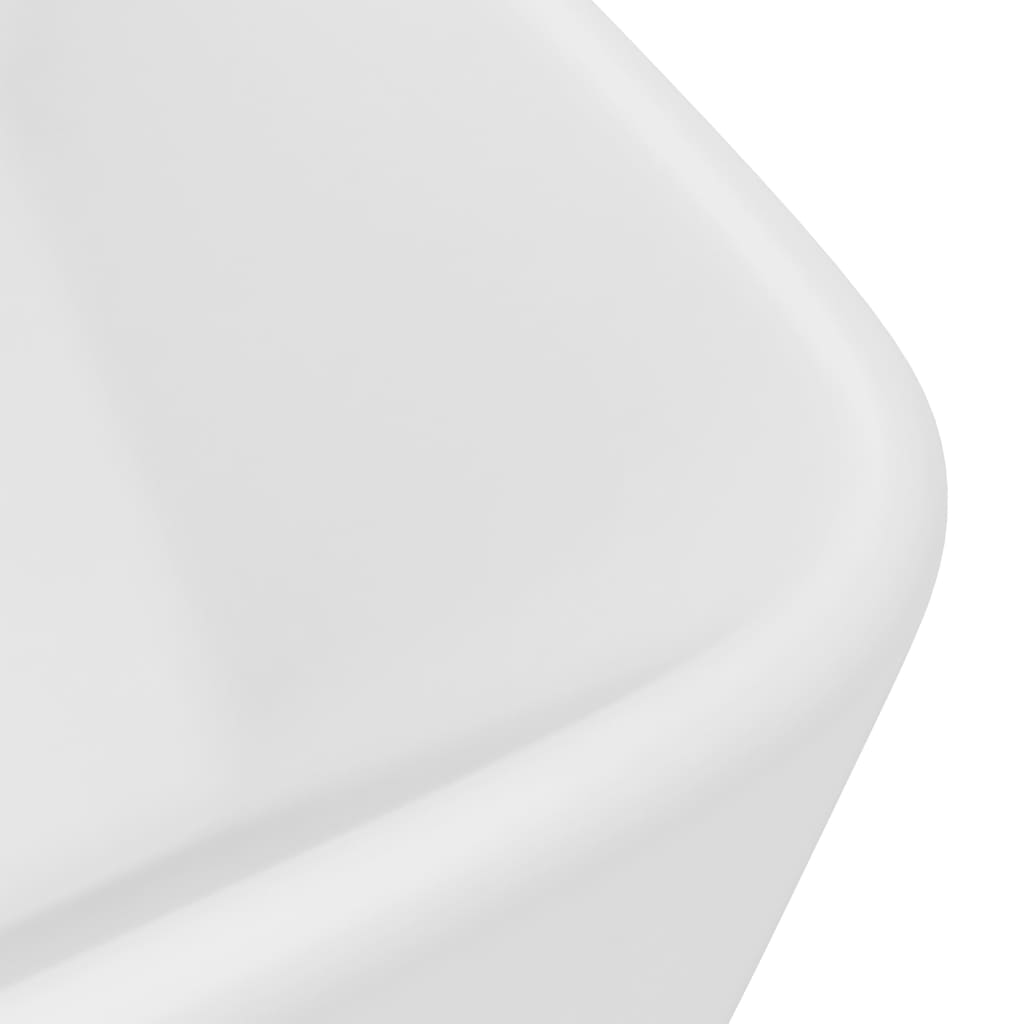 Luxury Wash Basin Matte White 41 x 30 x 12 cm Ceramic