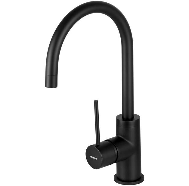 Смеситель Corsan Lugo черный CMB7522BL