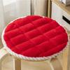 Round Velvet Seat Cushion 25-50cm Solid Color Stool Seat Mat Thick  Soft Chair Pads Portable Outdoor Kindergarten Stool Cushion