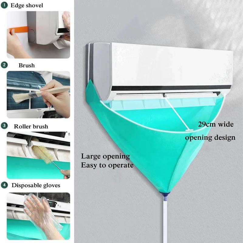 Air Conditioner Cleaning Bag Kit With Drain Water Pipe Set Of Cleaning Tools Leak-proof Air Conditioning Cleaning
