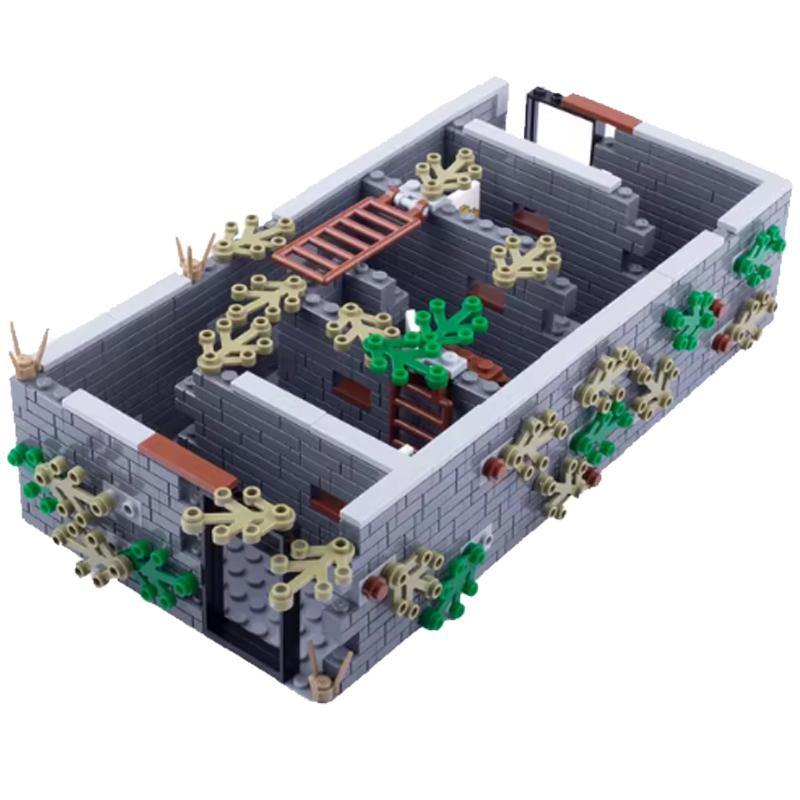 Военный MOC Здание часового Строительный блок Солдат Мешок с песком Забор Снаряд для пушки Колючая проволока Стойка для оружия Тренировочная площадка Сторожевая башня Игрушка K018