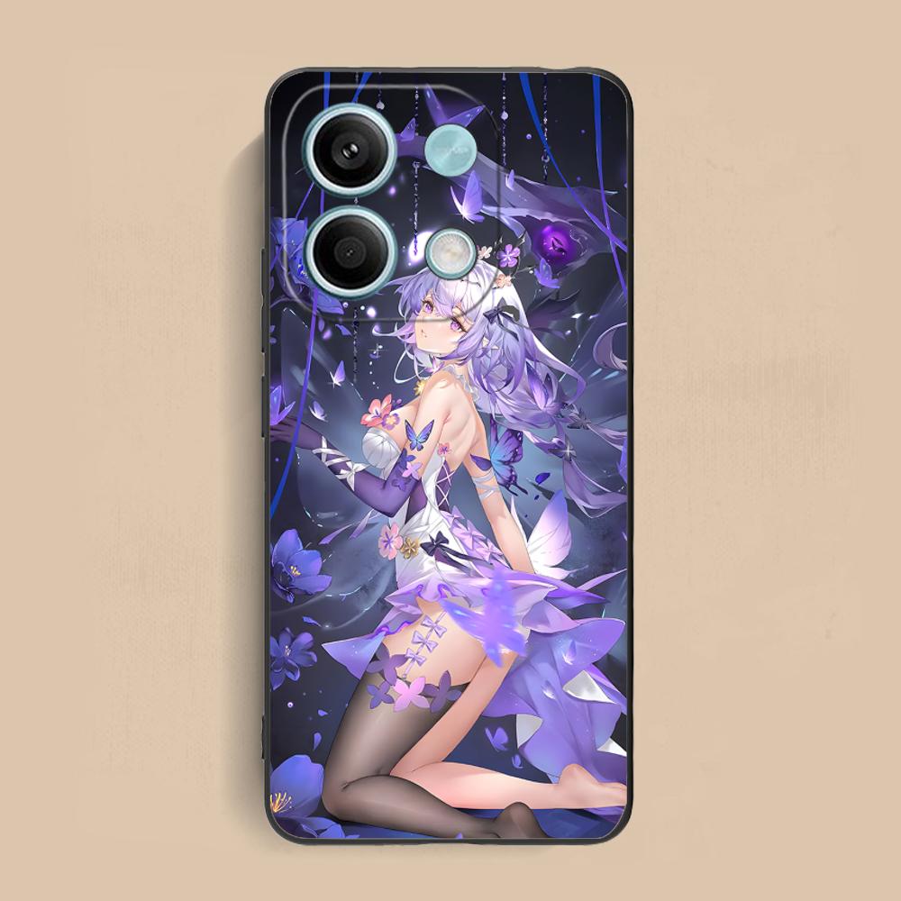 HSR Касторовое Матовое ТПУ Чехол для Мобильного Телефона для Xiaomi Redmi Note 14 13 12 11 S Pro Plus 4G 5G Цветной Печатный Чехол