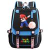 Super Printed Usb Teen Student School Bag Men'S And Women'S Casual Webbing Flip Backpack