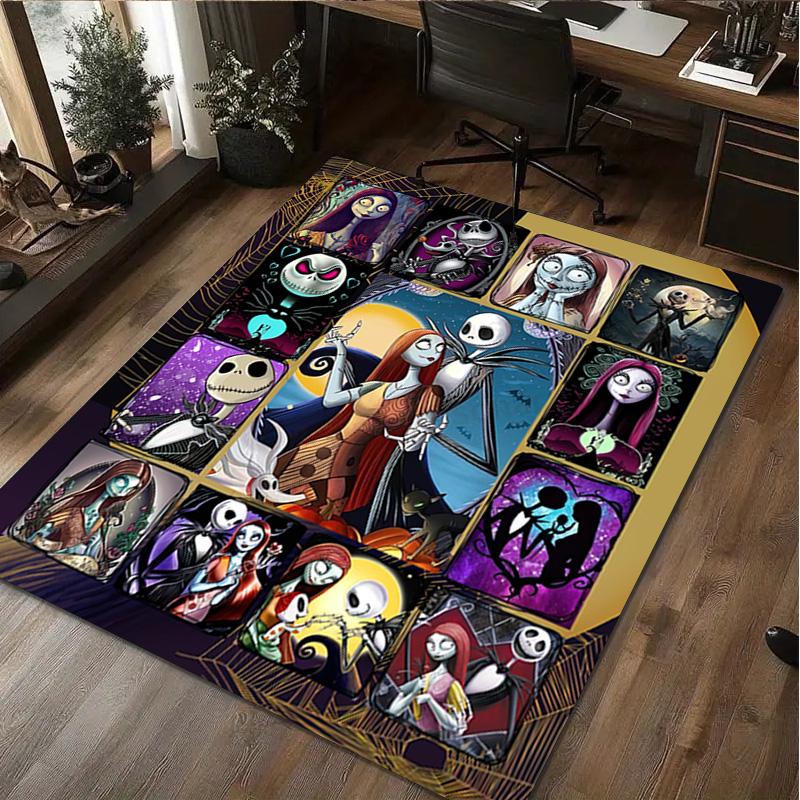 Nightmare Before Christmas Home carpet Office Decorative Carpet For Living Room Bedroom Door Mat Floor Rug Computer Chair Area Rug