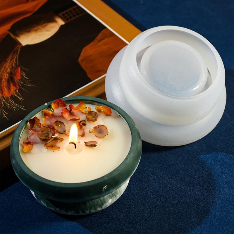 Силиконовые формы для свечей, силиконовые формы для банок, круглая форма, силиконовая текстура, форма для банок, формы для хранения, коробки для хранения для поделок