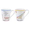 Animaux Nattes Pair of 1 and 58231P Hermès Mugs, No. No. 2, 300ml, (Product Code 058231P), Western-style Tableware, High-Quality [Used]