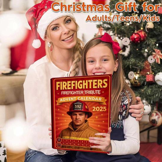 Календарь Адвента «Посвящение пожарным» Рождественский календарь обратного отсчета с 24 мини-фигурками пожарных Рождественский календарь Адвента на пожарную тематику