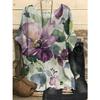 Women Casual 3d Printed T-shirt Vintage Floral Loose Short Sleeve Tee Plus Size Spring Summer Tops