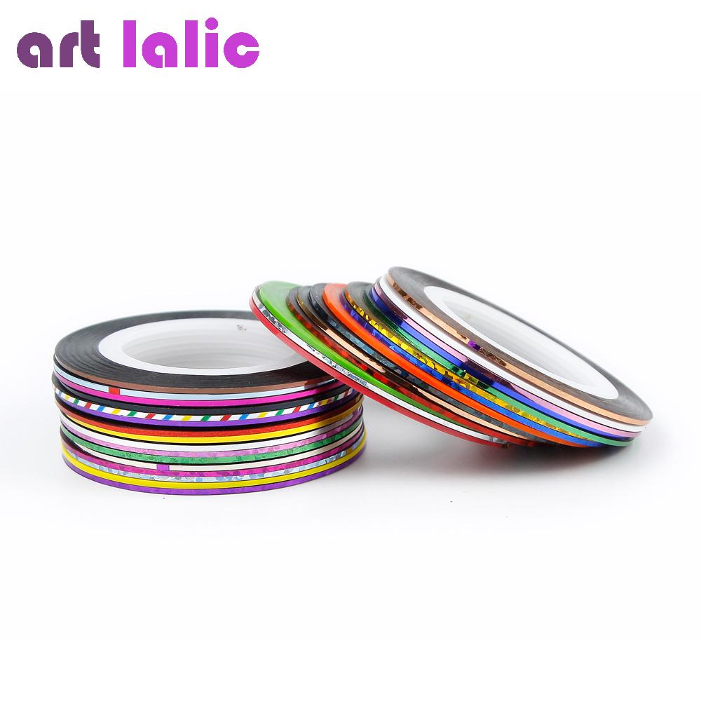 Комплект фольгированной ленты для дизайна ногтей, 32 цвета