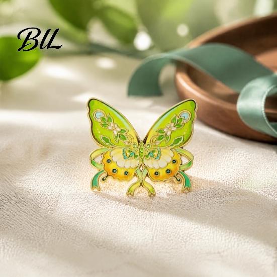 Vintage Women Jewelry Chinese Style Paper Kite Brooch, Enamel Butterfly Goldfish Swallow Brooch Badge, Decorative Pin for Clothing Scarves and