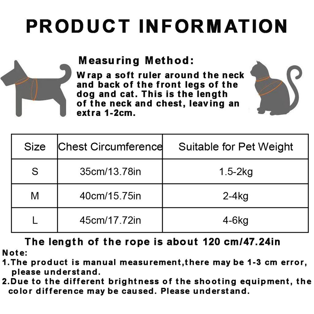 Butterfly Dog Harness and Leash Sets for Small Dog Leash Breathable Cat Harness and Leash Sets Outwalking Dog Strap Pet Harness