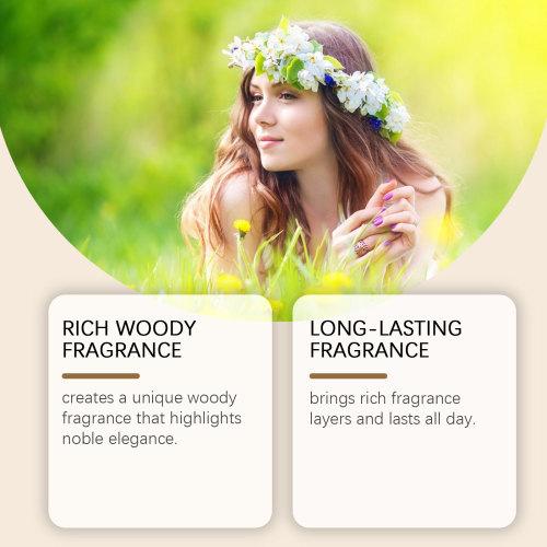 Roxelis Strong Perfume Women's Wrist Fresh Scent Patchouli Stay Fragrance Light Elegant Wood Niche Atmosphere