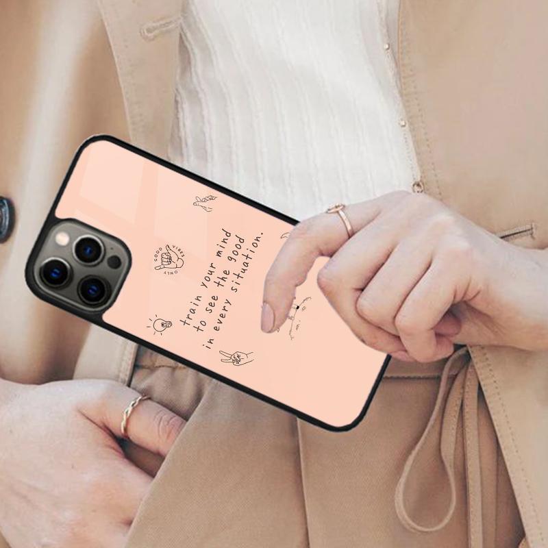 Positive Good Vibe Quote Magnetic Phone Case For APPLE iPhone 17 Air 16 14 13 12 Pro Max 15 Plus Wireless Charge MagSafe Cover