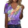 Женская летняя новая футболка тай-дай с коротким рукавом