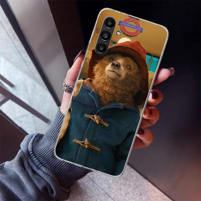 Cute P-PaddingtonS Bear Phone Case For Samsung Galaxy A17 A16 A15 A14 A13 A57 A56 A55 A54 A53 A37 A36 A35 A34 A33 A26 A25 A24 A2