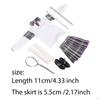 1/6 Girl Uniform Skirt Set Full Suit Body Dolls Cosplay Shirt Shoes Outfit Costume for 12"