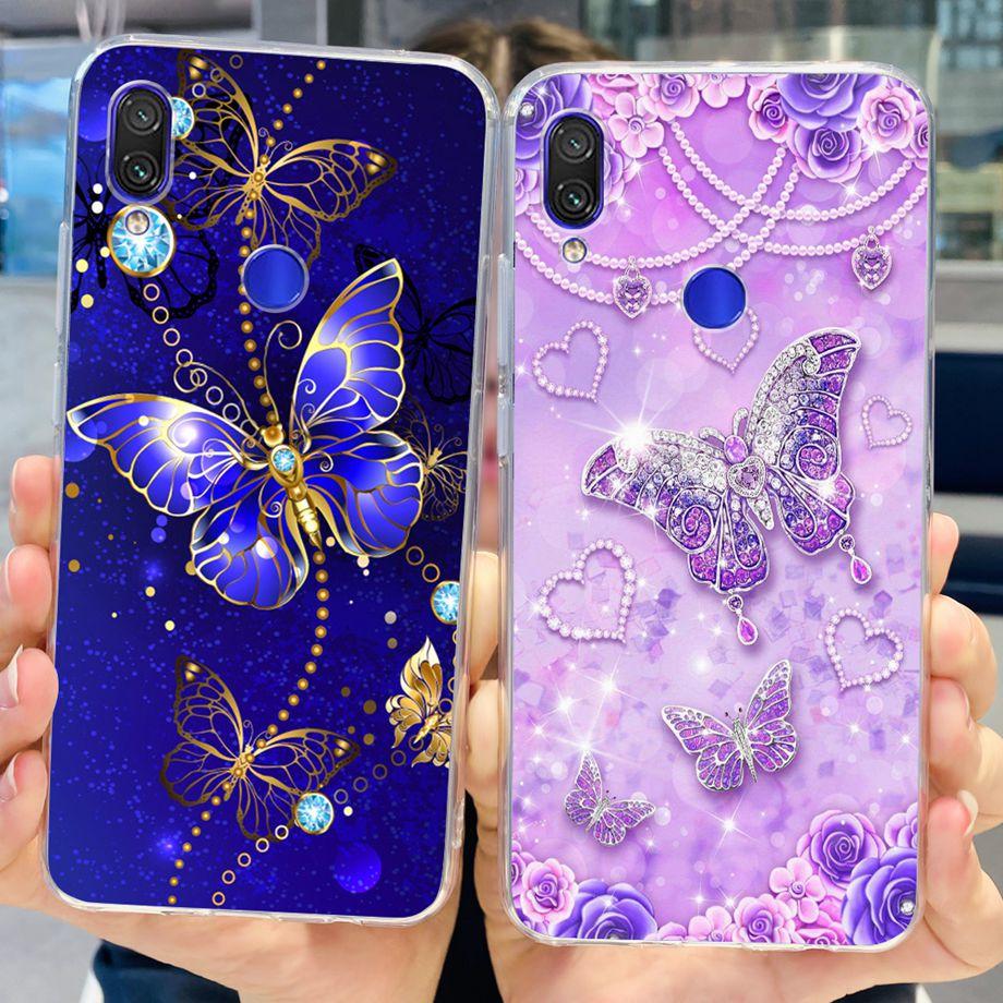 Прозрачный силиконовый чехол Luxuly для Xiaomi Redmi Note 7 Pro Note 6 Pro Note 5 Pro, бампер, Fundas, мягкий ТПУ, женская мода