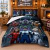 Neon Genesis Evangelion Pattern Bedding 3Pcs Set Bed Sheet And Pillowcases For Indoor Bedroom