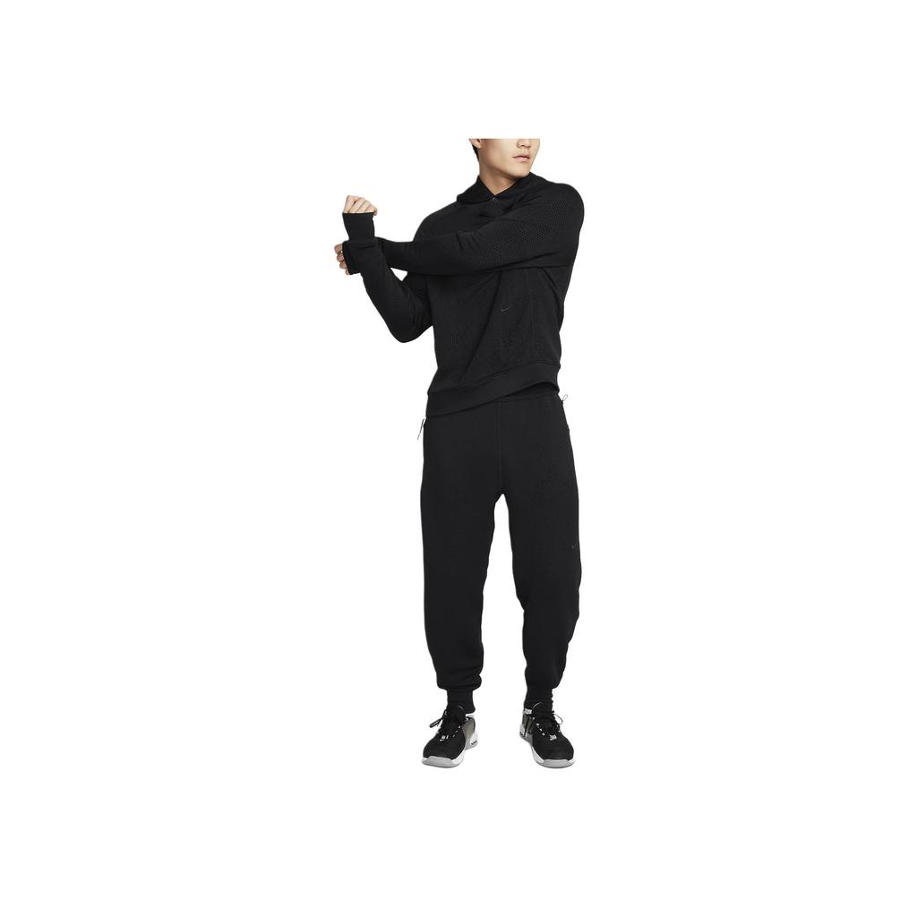 Nike Therma-Fit Adv APS. Однотонная повседневная толстовка с капюшоном и длинным рукавом, мужская толстовка черного цвета FB6848-010