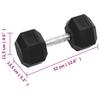 Short Dumbbells 2 pcs. 20 kg Total Cast Iron