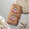 Funny Duck Pattern Long Wallet Casual PU Leather Portable Card Holder Purse for Daily Use