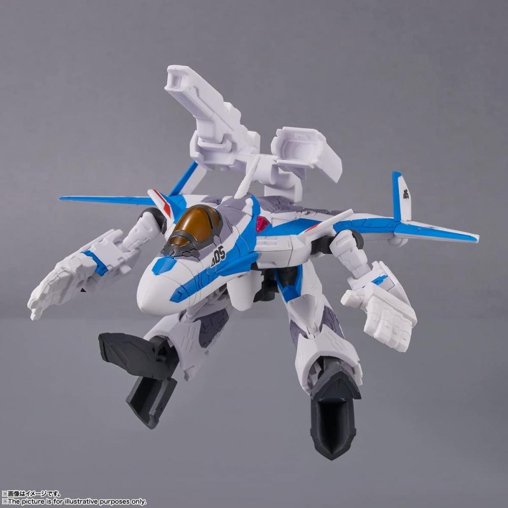 МИНИ-СЕАНС Macross Delta VF-31J Siegfried (Хаяте Иммельман Custom) с Фрейей Вион примерно. Подвижная фигурка из окрашенного ПВХ и АБС-пластика высотой 100 мм