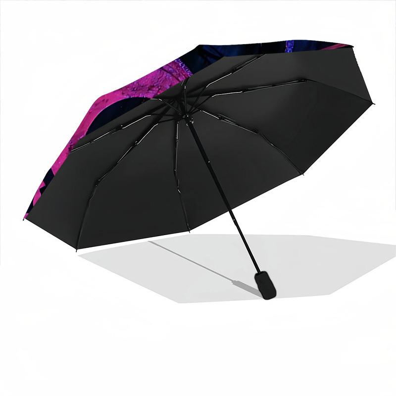 1pc Floral Pattern Automatic Open/close Umbrella, 8-Rib sturdy structure, Auto Folding/Opening, Portable Travel Umbrella for Women,261