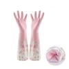 Durable Household Cleaning Plush Elastic Band Kitchen Accessories Dishwashing Tools Sleeve Gloves