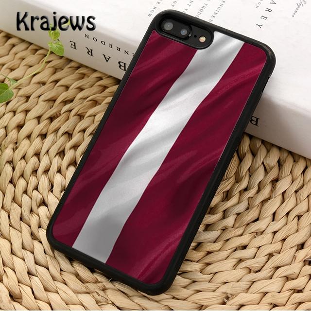 Krajews Чехол для телефона с флагом Латвии Для iPhone 17 Air 16 15 14 plus 12 13 pro max coque Оболочка Fundas