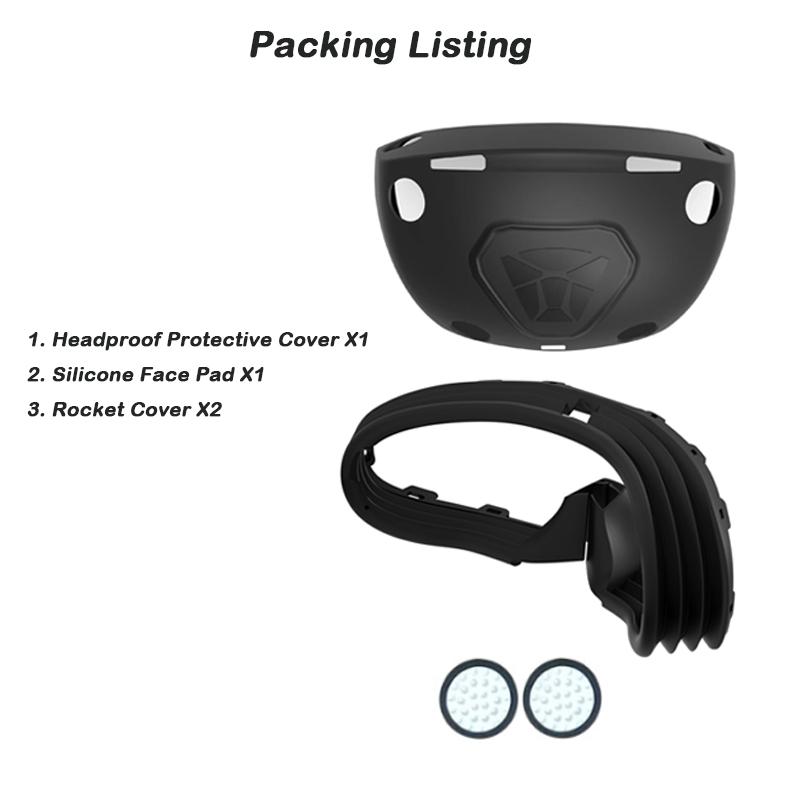 Helmet Full Face Cover Silicone Protective Case For Playstation VR2 Glasses Protective Rubber Sleeve Headset Cover Protective Ru